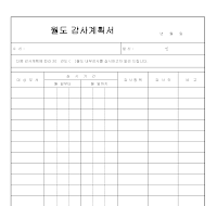 감사계획서(2) 감사계획서(2)